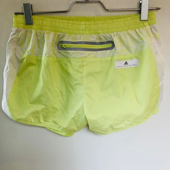 Stella McCartney for Adidas neon nylon track shorts size M - Picture 2 of 4